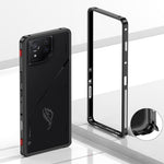 Til Asus ROG Phone 8 Pro 5G / Phone 8 5G Bumper Cases Metalramme Varmeafledning Cover med Kameralinsebeskytter