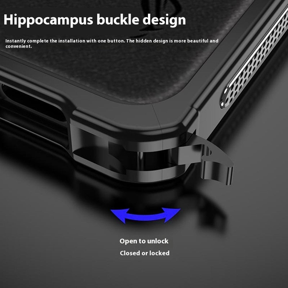 Til Asus ROG Phone 8 Pro 5G / Phone 8 5G Bumper Cases Metalramme Varmeafledning Cover med Kameralinsebeskytter
