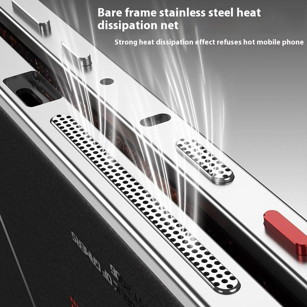 Til Asus ROG Phone 8 Pro 5G / Phone 8 5G Bumper Cases Metalramme Varmeafledning Cover med Kameralinsebeskytter