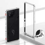 Til Asus ROG Phone 8 Pro 5G / Phone 8 5G Bumper Cases Metalramme Varmeafledning Cover med Kameralinsebeskytter