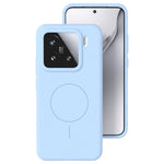 For Xiaomi 15 Pro Liquid Silicone Magnetic Case Skin-Touch Phone Cover