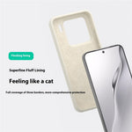 For Xiaomi 14 Liquid Silicone Magnetic Case Skin-Touch Phone Cover