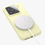 For Xiaomi 14 Liquid Silicone Magnetic Case Skin-Touch Phone Cover