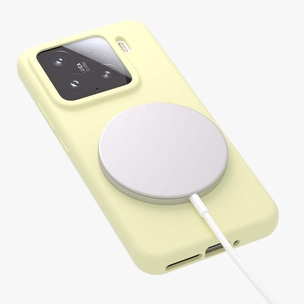 For Xiaomi 14 Liquid Silicone Magnetic Case Skin-Touch Phone Cover