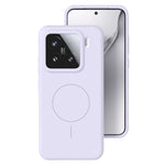 For Xiaomi 14 Liquid Silicone Magnetic Case Skin-Touch Phone Cover