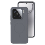 For Xiaomi 14 Liquid Silicone Magnetic Case Skin-Touch Phone Cover