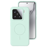 For Xiaomi 14 Pro Liquid Silicone Magnetic Case Skin-Touch Phone Cover