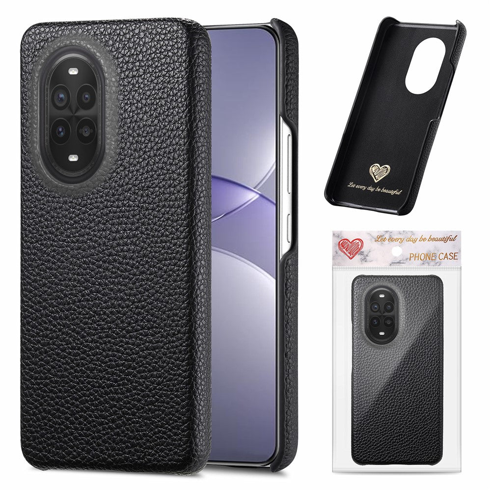 For Huawei nova 13 Pro 5G Case Litchi Texture Leather Coated PC Mobile Back Cover