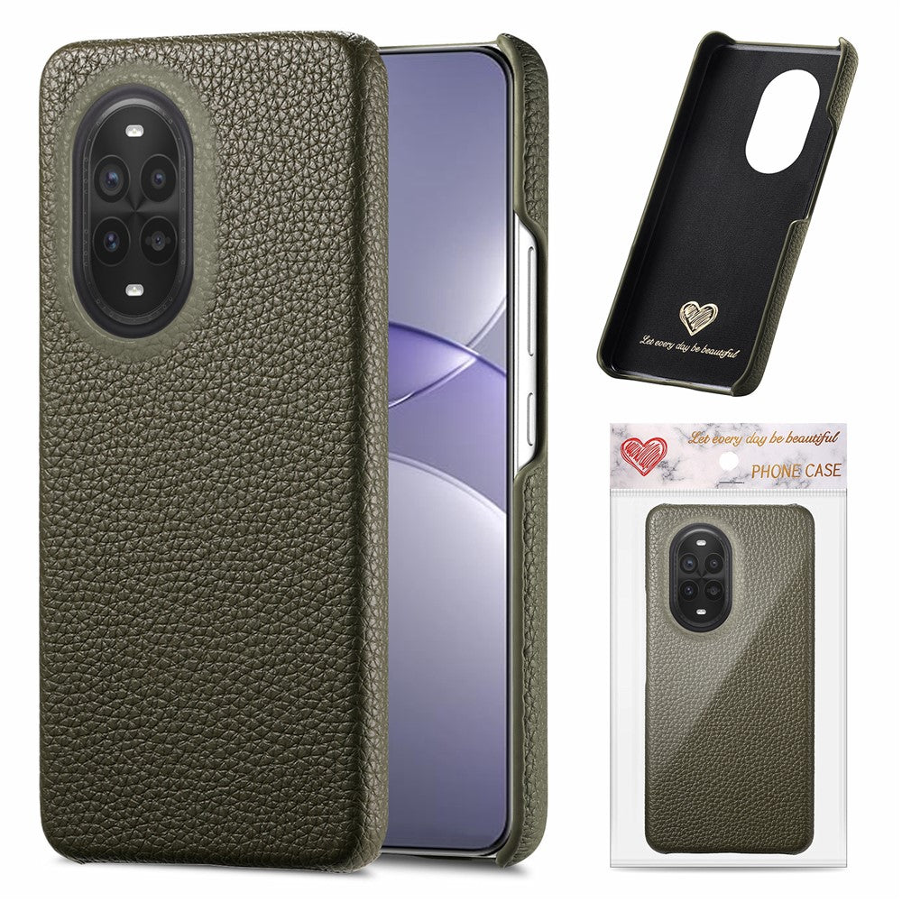 For Huawei nova 13 Pro 5G Case Litchi Texture Leather Coated PC Mobile Back Cover