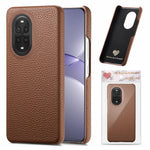 For Huawei nova 13 Pro 5G Case Litchi Texture Leather Coated PC Mobile Back Cover