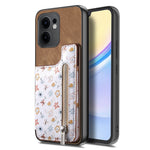 For Oppo Reno13 F 5G (Reno 13 FS 5G) / 4G Leather Phone Cover with RFID Blocking Zipper Card Bag Kickstand