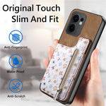 For Oppo Reno13 F 5G (Reno 13 FS 5G) / 4G Leather Phone Cover with RFID Blocking Zipper Card Bag Kickstand