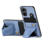 For Xiaomi Poco X7 Pro 5G / Xiaomi Redmi Turbo 4 5G Case with K-Shaped Kickstand Leather Phone Back Cover