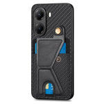 For Xiaomi Poco X7 Pro 5G / Xiaomi Redmi Turbo 4 5G Case with K-Shaped Kickstand Leather Phone Back Cover