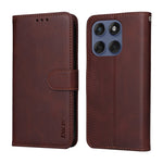 ENKAY HAT PRINCE För Motorola Edge 60 5G / 60 Fusion 5G PU-läder plånboksfodral med stativ och härdat glas