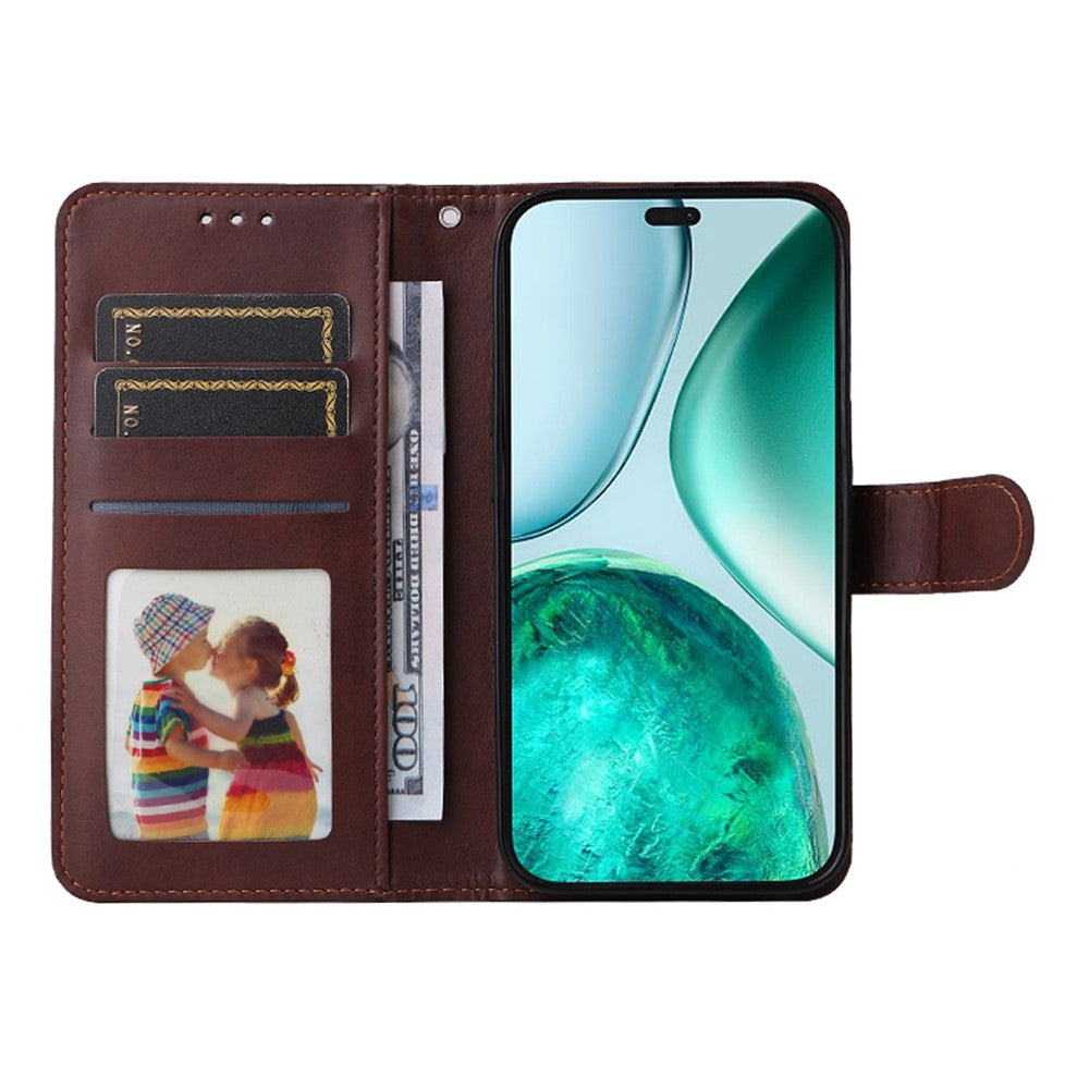 ENKAY HAT PRINCE For Honor X8c 4G PU Leather Wallet Case   Phone Stand Cover with Tempered Glass