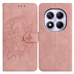 Xiaomi Redmi Note 14 Pro 4G-skal med fjärilsblomma, PU-läder, plånboksfodral, stativ