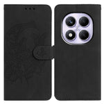 Xiaomi Redmi Note 14 Pro 4G-skal med fjärilsblomma, PU-läder, plånboksfodral, stativ
