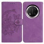 PU Leather Case For Honor Magic7 Lite 5G  /  X9c 5G  /  X60 Pro 5G Butterfly Flower Imprinted Wallet Stand Phone Cover