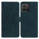 For Honor X8c 4G  /  X8b 4G Case Butterfly Flower Imprinted PU Leather Wallet Stand Phone Cover