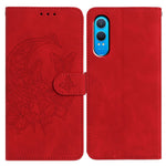 OnePlus Nord CE4 Lite 5G-skal med fjärilsmönster i PU-läder, plånboksfodral med stativ