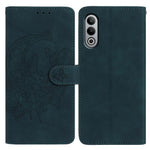 OnePlus Nord CE4 5G-skal med fjärilsblomma i PU-läder, plånboksfodral med stativ