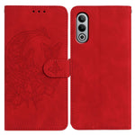 OnePlus Nord CE4 5G-skal med fjärilsblomma i PU-läder, plånboksfodral med stativ