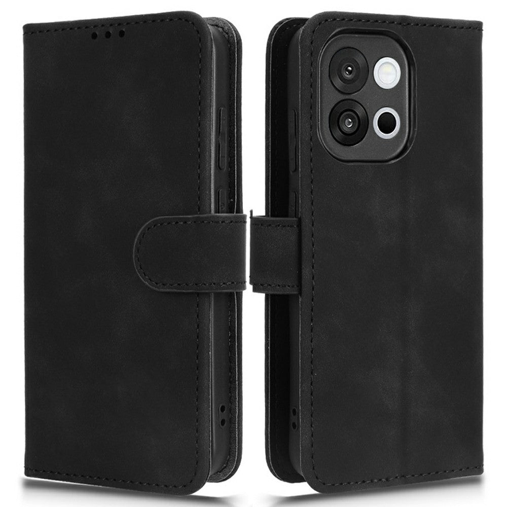 Läderfodral för OnePlus 13T 5G, Anti-fall-skyddande plånbok med fällbart lock.