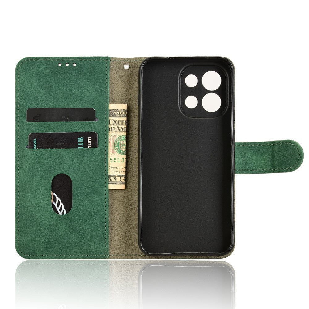 Läderfodral för OnePlus 13T 5G, Anti-fall-skyddande plånbok med fällbart lock.