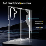 For Samsung Galaxy Z Fold7 5G Case TPU + Acrylic Clear Phone Cover, Integrated Design