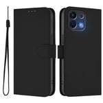 For Oppo K13 5G Case Solid Color Wallet Leather Phone Cover with Strap