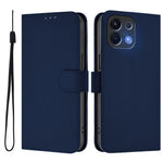 For Oppo K13 5G Case Solid Color Wallet Leather Phone Cover with Strap