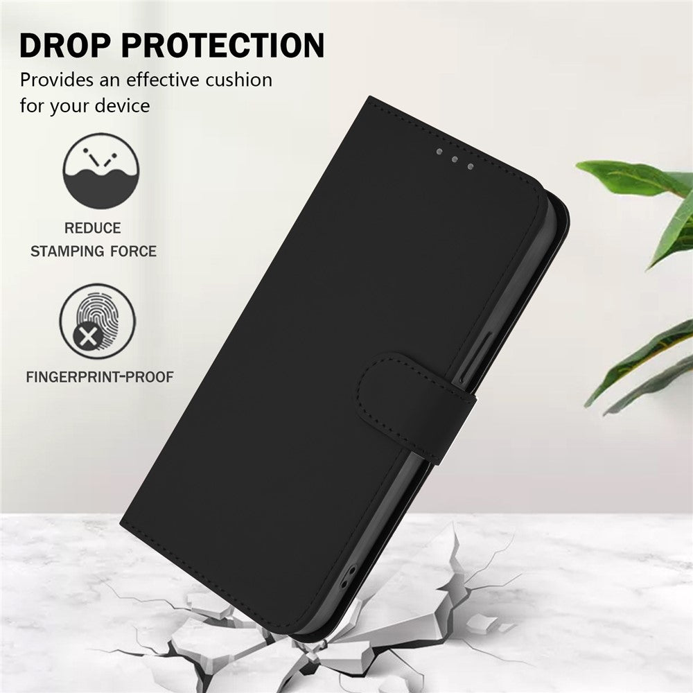 For Honor X60 GT 5G Case Solid Color Wallet Leather Phone Cover with Strap