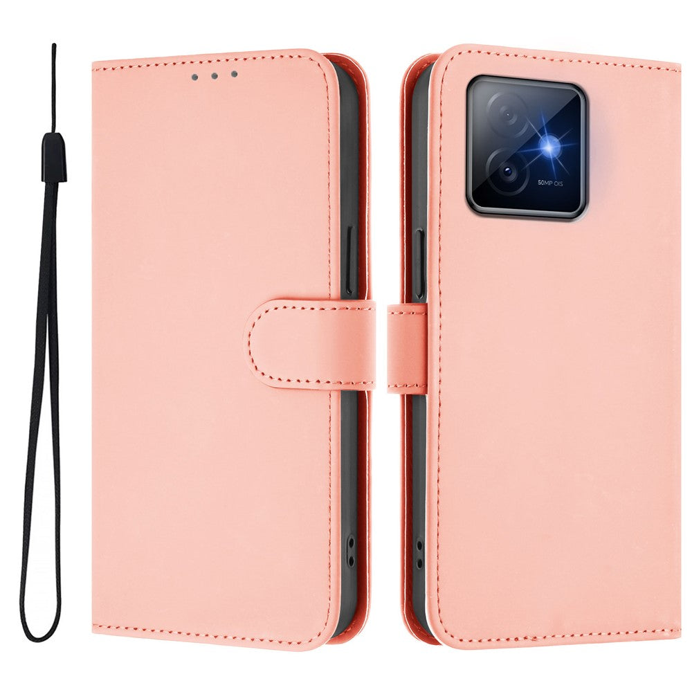 For Honor X60 GT 5G Case Solid Color Wallet Leather Phone Cover with Strap