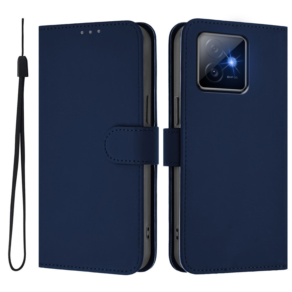 For Honor X60 GT 5G Case Solid Color Wallet Leather Phone Cover with Strap