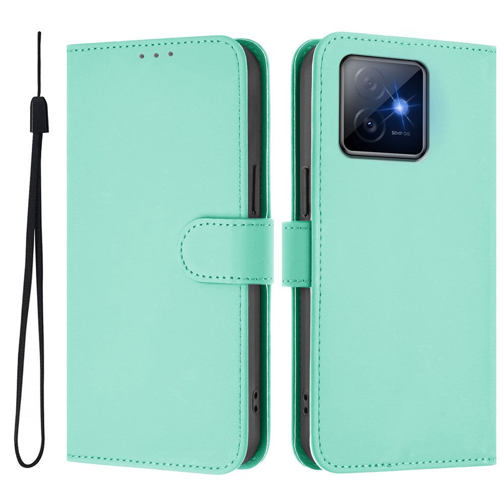 For Honor X60 GT 5G Case Solid Color Wallet Leather Phone Cover with Strap