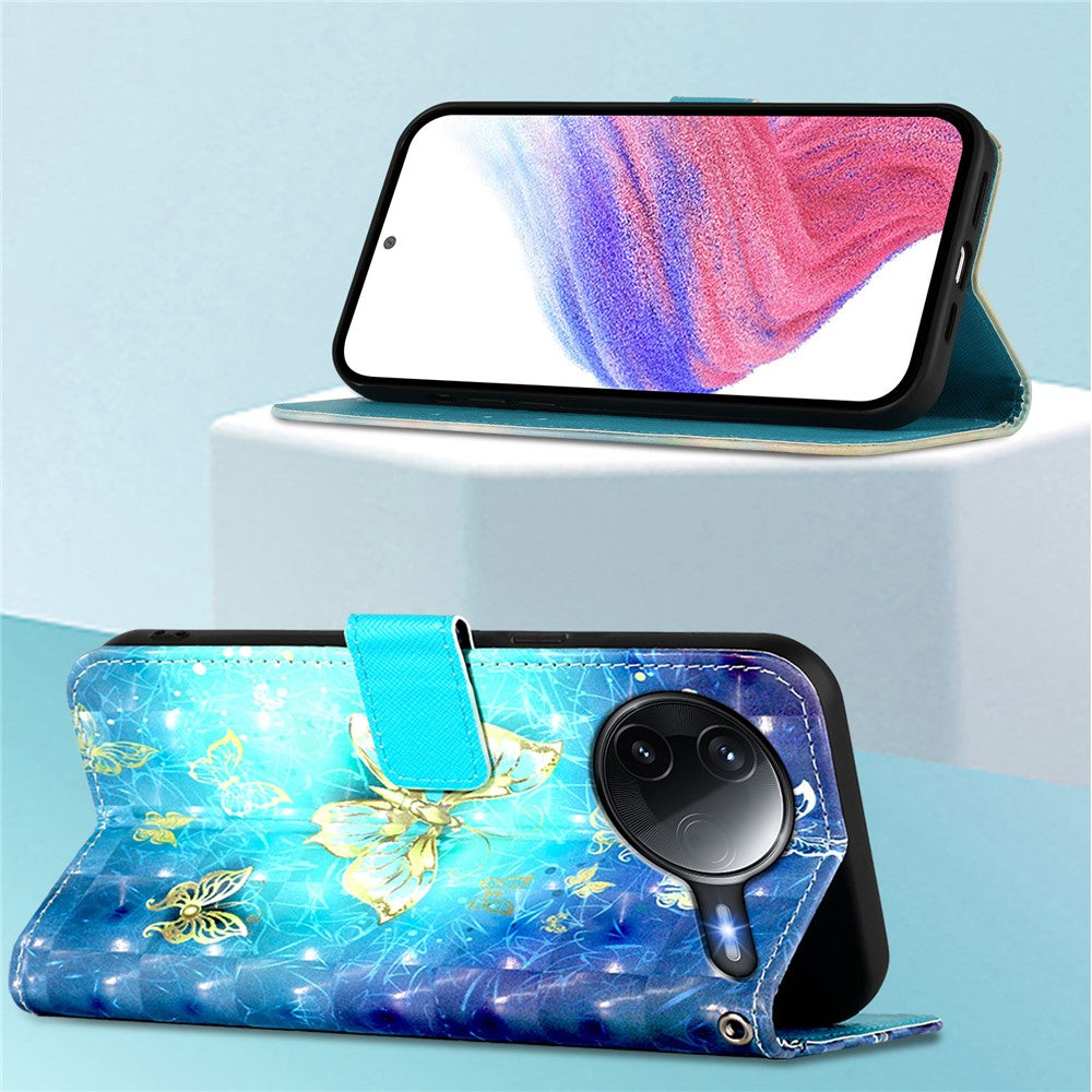 For Xiaomi Poco F7 Ultra 5G / Xiaomi Redmi K80 5G / Xiaomi Redmi K80 Pro 5G / Xiaomi Poco F7 Pro 5G Leather Case Pattern Printing Wallet Stand Mobile Cover with Strap