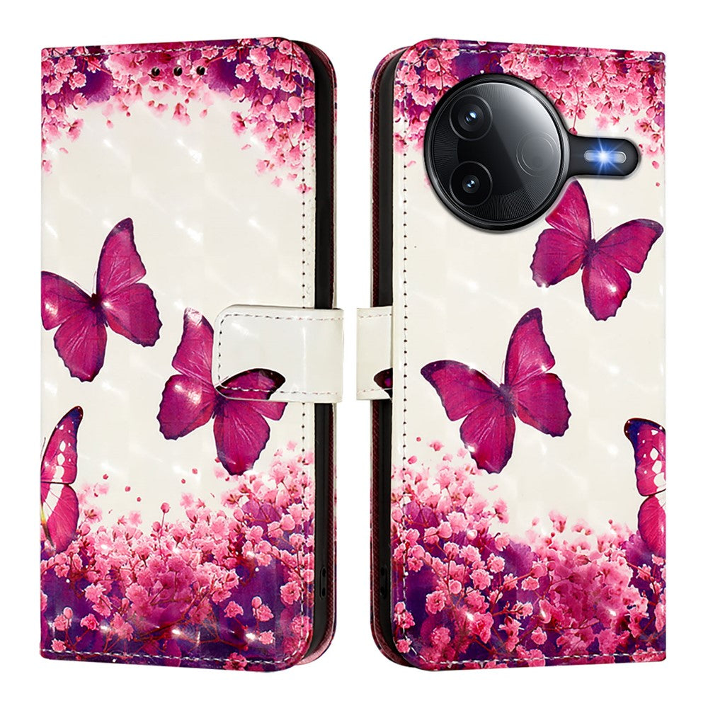 For Xiaomi Poco F7 Ultra 5G / Xiaomi Redmi K80 5G / Xiaomi Redmi K80 Pro 5G / Xiaomi Poco F7 Pro 5G Leather Case Pattern Printing Wallet Stand Mobile Cover with Strap