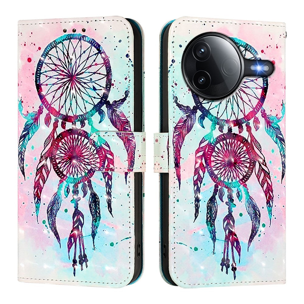 For Xiaomi Poco F7 Ultra 5G / Xiaomi Redmi K80 5G / Xiaomi Redmi K80 Pro 5G / Xiaomi Poco F7 Pro 5G Leather Case Pattern Printing Wallet Stand Mobile Cover with Strap