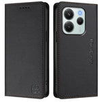 Xiaomi Redmi Note 14 4G (164,84 mm) läderfodral RINACASIS RC01 mobilfodral med RFID-blockerande plånboksställ