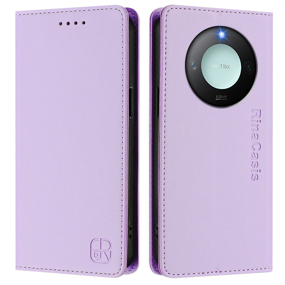 For Honor X60 5G / Honor X9c Smart 5G Leather Case RINACASIS RC01 Phone Cover with RFID Blocking Wallet Stand
