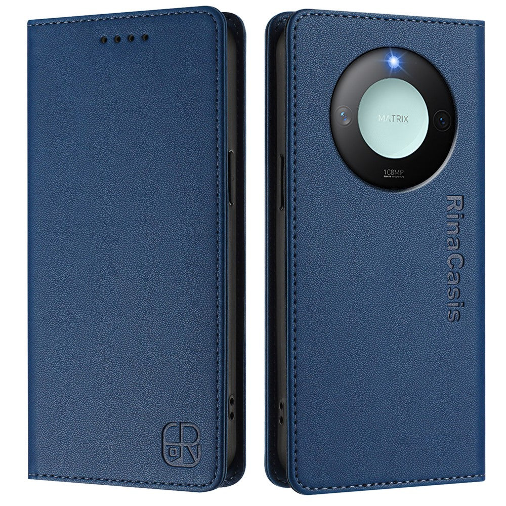 For Honor X60 5G / Honor X9c Smart 5G Leather Case RINACASIS RC01 Phone Cover with RFID Blocking Wallet Stand