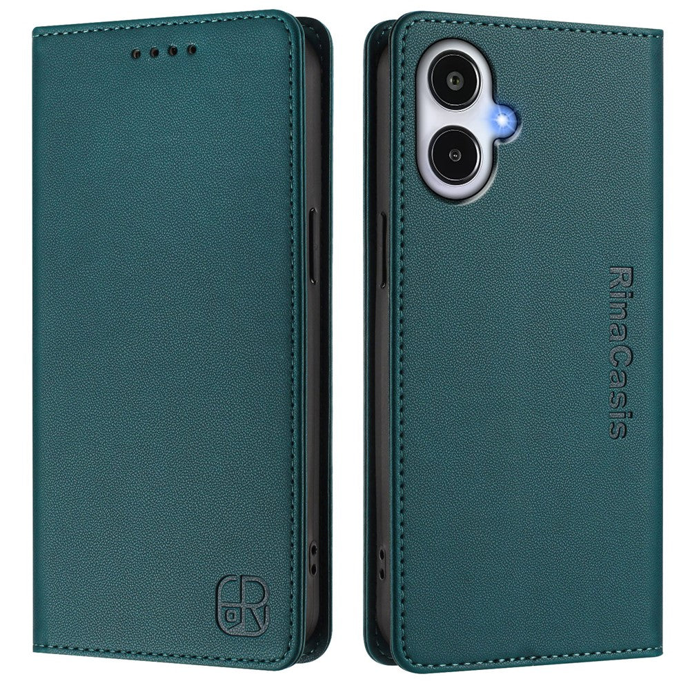 For Samsung Galaxy A25e Leather Case RINACASIS RC01 Phone Cover with RFID Blocking Wallet Stand