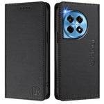 For OnePlus 12 5G Leather Case RINACASIS RC01 Phone Cover with RFID Blocking Wallet Stand