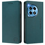 For OnePlus 12 5G Leather Case RINACASIS RC01 Phone Cover with RFID Blocking Wallet Stand