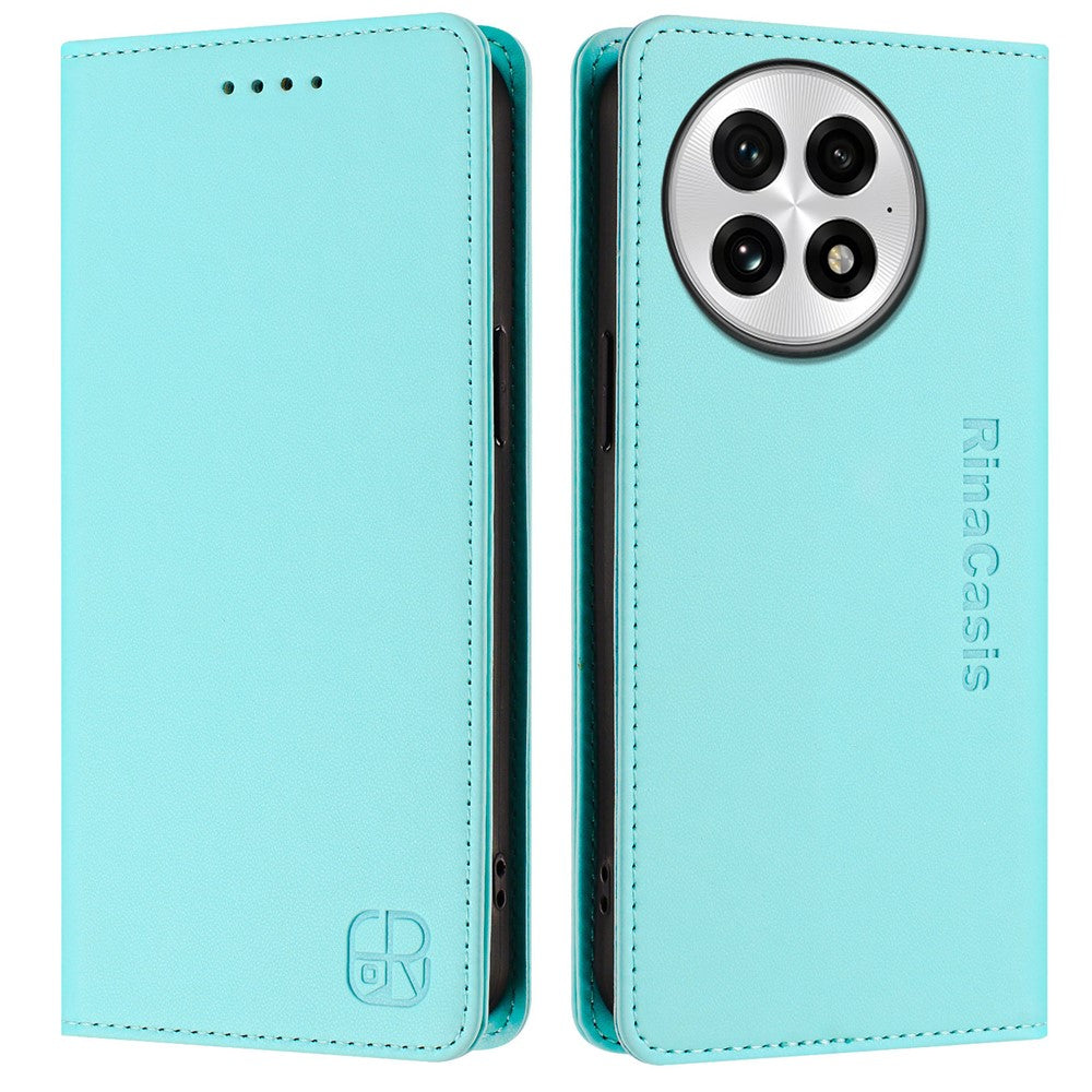 For OnePlus 13 Leather Case RINACASIS RC01 Phone Cover with RFID Blocking Wallet Stand