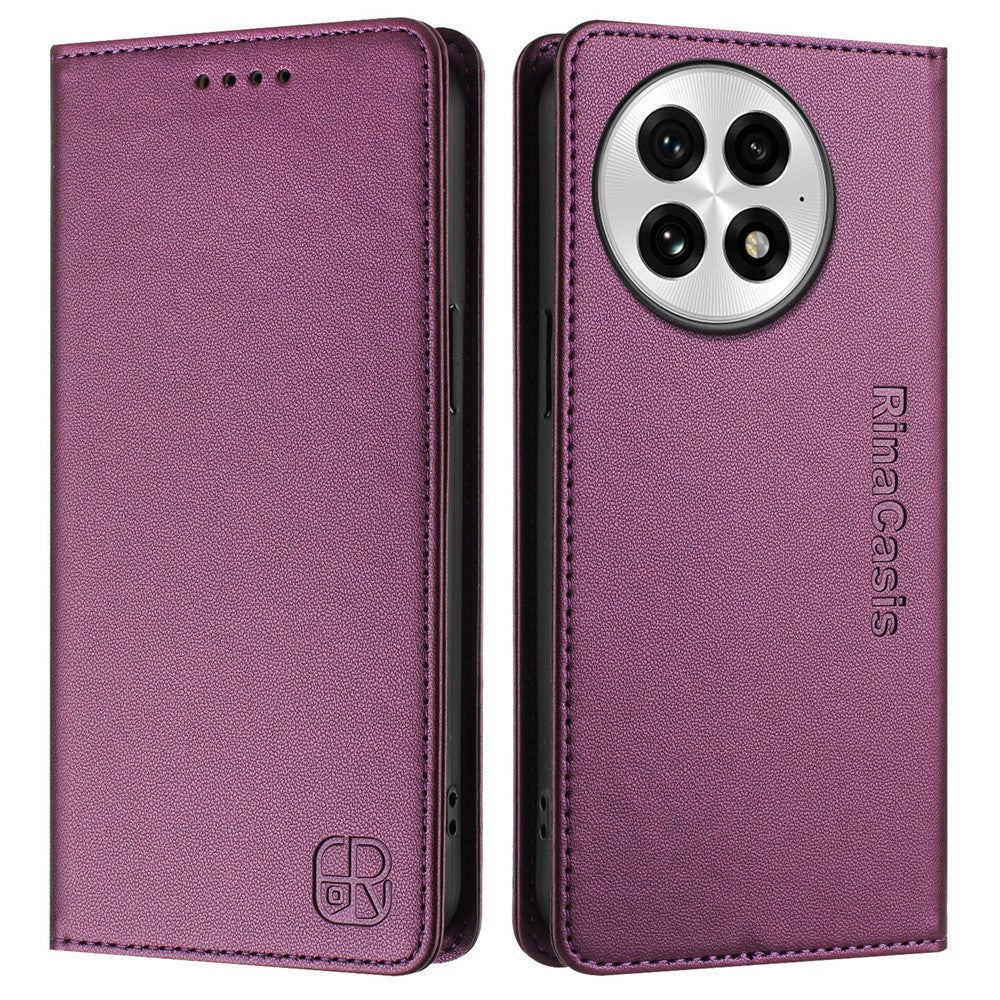 For OnePlus 13 Leather Case RINACASIS RC01 Phone Cover with RFID Blocking Wallet Stand
