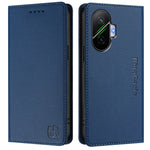 For Xiaomi PPoco F7 5G / Redmi Turbo 4 Pro 5G Leather Case RINACASIS RC01 Phone Cover with RFID Blocking Wallet Stand