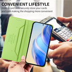Samsung Galaxy A25 5G (Global) (161,0 x 76,5 x 8,3 mm) Läderfodral RINACASIS RC01 mobilfodral med RFID-blockerande plånboksställ