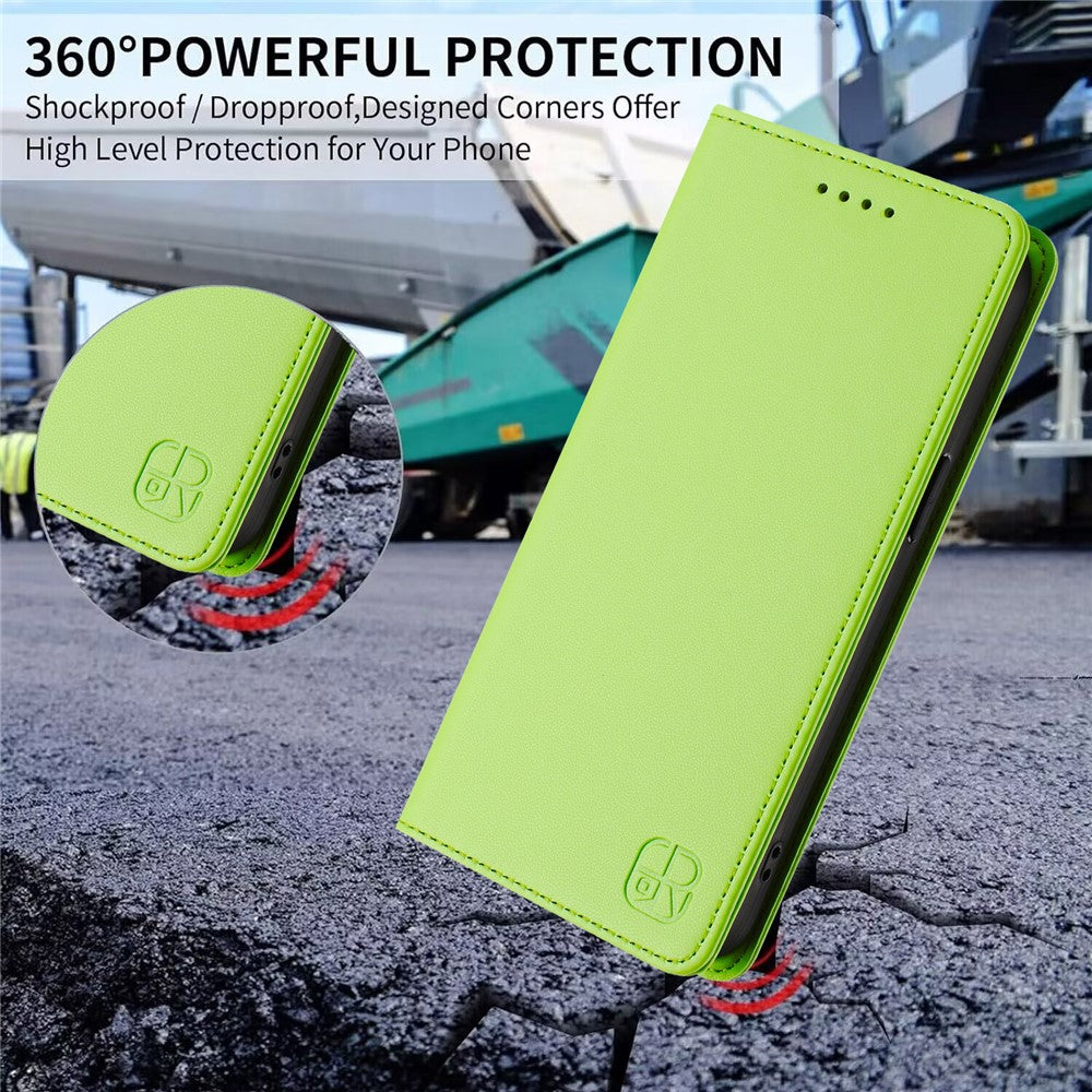 Samsung Galaxy A25 5G (Global) (161,0 x 76,5 x 8,3 mm) Läderfodral RINACASIS RC01 mobilfodral med RFID-blockerande plånboksställ